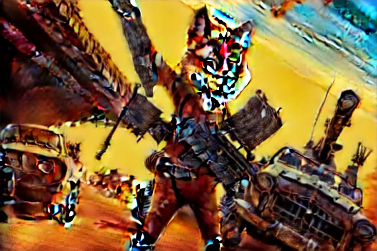 Image similar to nick wilde, heavily armed and armored facing down armageddon in a dark and gritty reboot from the makers of mad max : fury road : witness me