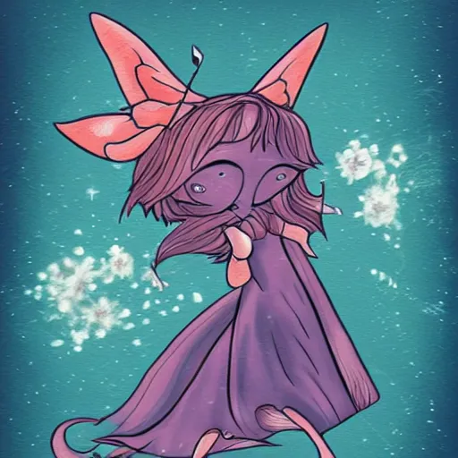 Image similar to Fairy Fox Illustration comic style