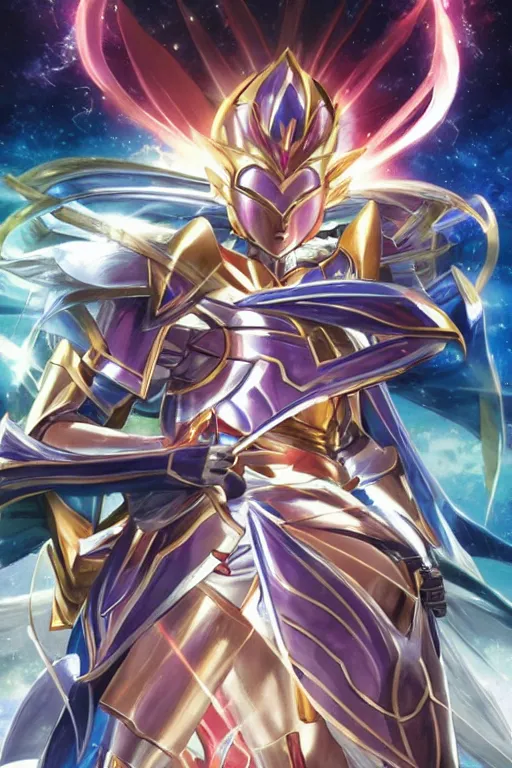 Image similar to 2 0 2 2 knights of the zodiac saint seiya battle for sanctuary hero suit armor comics mask minimalist verytoon nautiljon animes toei animation namco bandai, art by artgerm and greg rutkowski and magali villeneuve