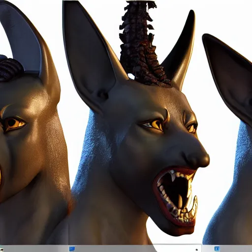 Prompt: anubis, crystall, head, unreal 5, detailed