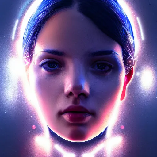 Prompt: artificial intelligence, server in the middle, deep view, heavy blue led lights, wires connected, award winning photography, extremely detailed, artstation, 8 k, sensual lighting, incredible art, wlop, artgerm