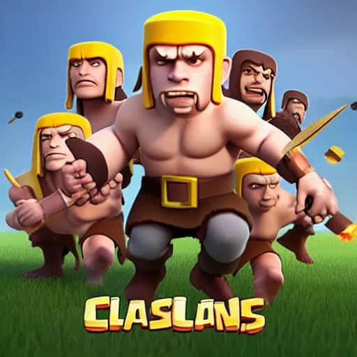 Image similar to clash of clans troop but female, with brown hair and brown eyes, wavy hair, cute, high detail, nice lips,