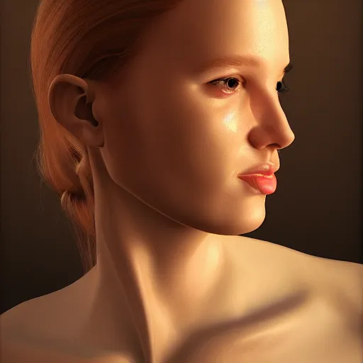 Prompt: woman, portrait, raytracing