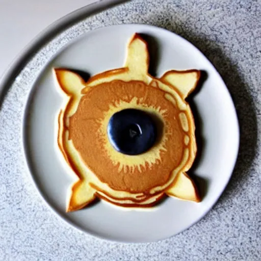 Prompt: pancake art