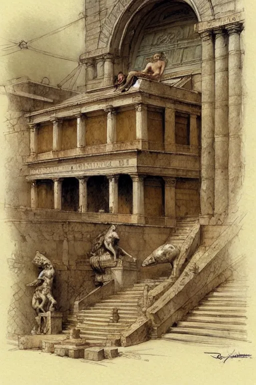 Image similar to ( ( ( ( ( roman senate ) ) ) ) ) by jean - baptiste monge!!!!!!!!!!!!!!!!!!!!!!!!!!!!!!