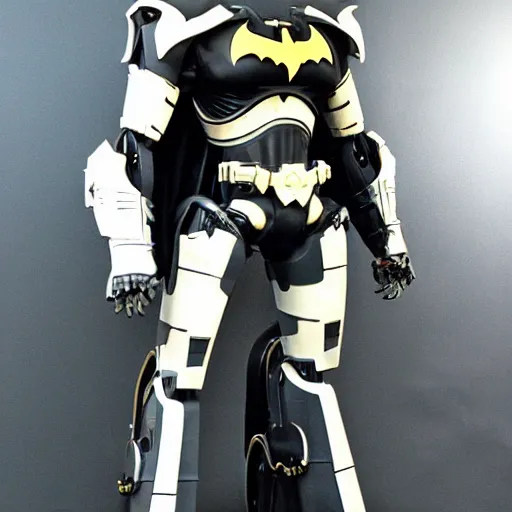 Prompt: batman mecha, mecha suit, futuristic