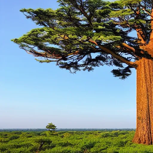 Image similar to the tallest tree in the horizon view