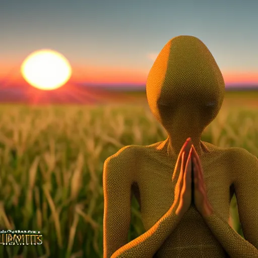 Prompt: praying mantis nun, in the grass, sunrise, unreal engine, photorealistic, ultra realistic, artstation, deep shadows, 4 k