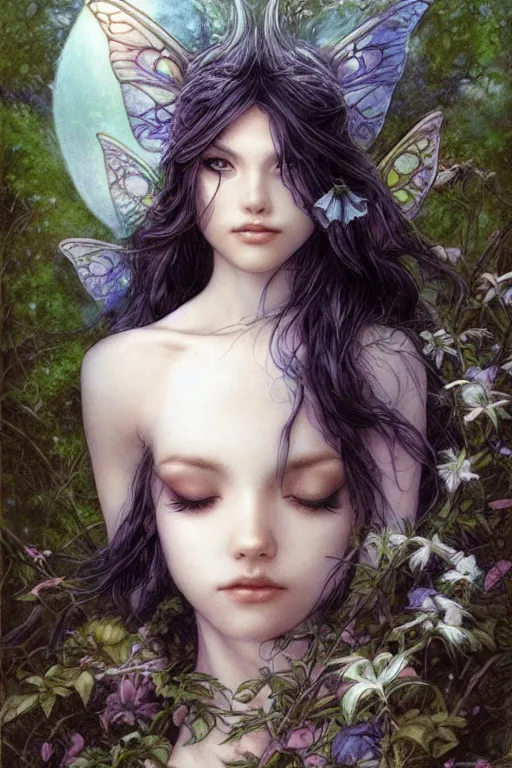 Image similar to a faerie by alan lee and artgerm