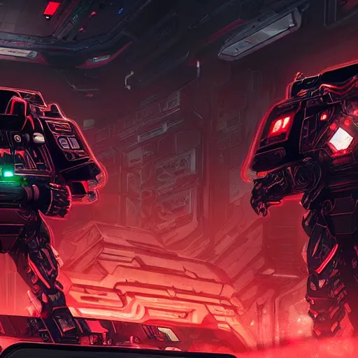 Image similar to Videogame poster, luxury advertisement, red, green and black colors. highly detailed sci-fi close-up heavy infantry troops in black armor and futuristic tanks, at devastated city in style of cytus and deemo, alien vibes, by Greg Rutkowski, set in C&C3 tiberium wars, beautiful with eerie vibes, very inspirational, very stylish, with gradients, surrealistic, dystopia, postapocalyptic, depth of field, shadows, rich cinematic atmosphere, perfect digital art, action, dybanic, dangerous journey in devastated world, beautiful dramatic dark moody tones and studio lighting, shadows, octane render, arthouse