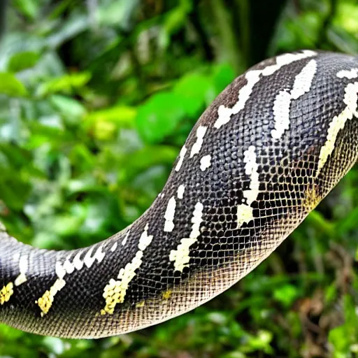 Prompt: full shot of a python in the jungle