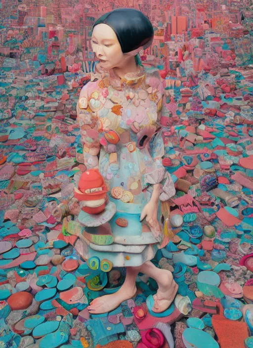 Image similar to photograph of a surreal contemporary ceramic sculpture by victo ngai and hikari shimoda