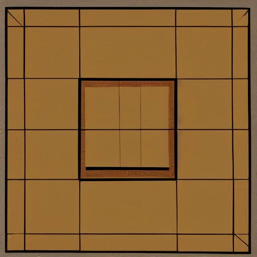 Image similar to A square inside of a square inside of a square inside of a circle inside of a square