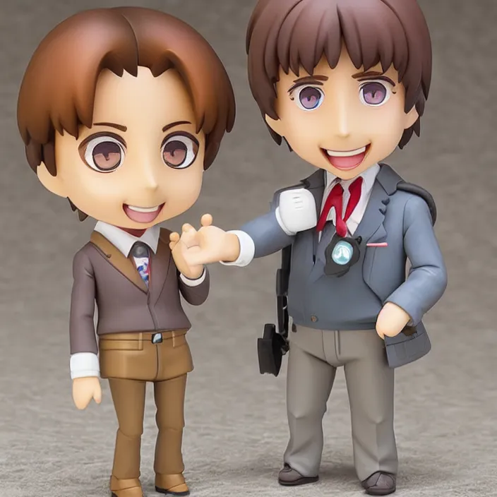 Image similar to alan partridge, An anime Nendoroid of alan partridge, figurine, detailed product photo