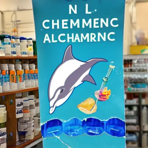 Image similar to A dolphin chemist