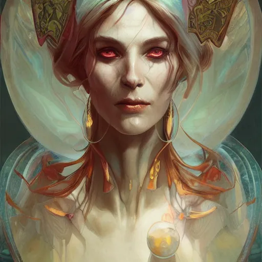 Prompt: portrait of a magical mantis necromancer, D&D, fantasy, highly detailed, digital painting, artstation, smooth, sharp focus, illustration, art by artgerm and greg rutkowski and alphonse mucha