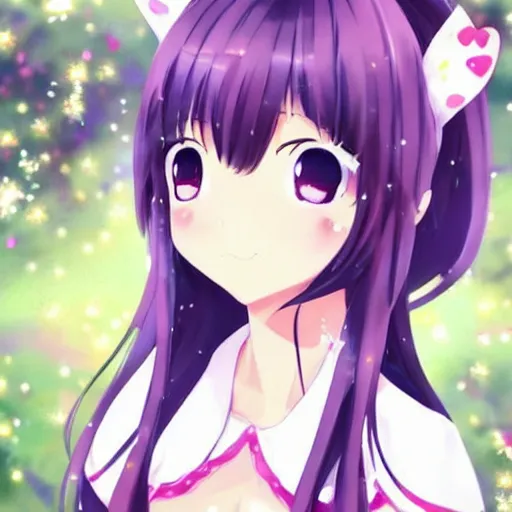 Prompt: beautiful pretty pure kawaii cute lovely innocent elegant hot nice sweet girly feminine anime girl
