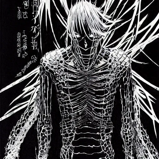 Image similar to Mr Rodgers looking sinister, by Tsutomu Nihei, highly detailed