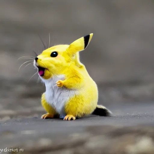 Image similar to pika screaming, not pikachu, no pikachu