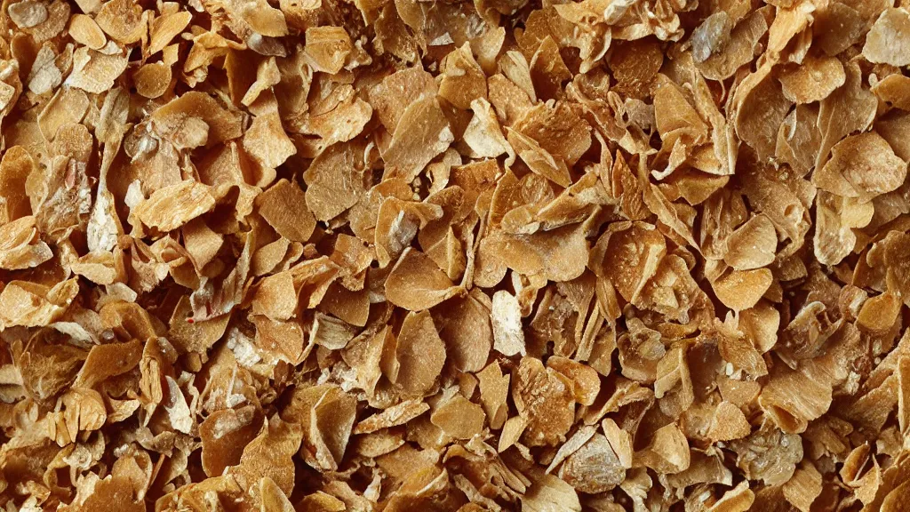 Image similar to rough sandpaper touching downpour of cornflakes