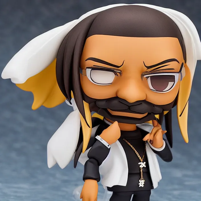 Prompt: Snoop Dogg, An anime Nendoroid of Snoop Dogg, figurine, detailed product photo