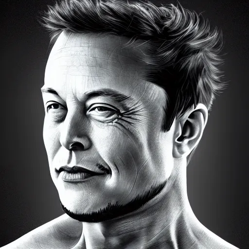 Image similar to elon musk as the incredible hulk, trending on artstation, ultra realistic, portrait, only head and shoulders, fine detail, intricate hair, fine textures, soft shadows, hdr, digital art