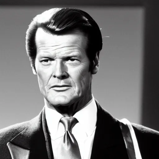 Image similar to Roger Moore as Sean Connory