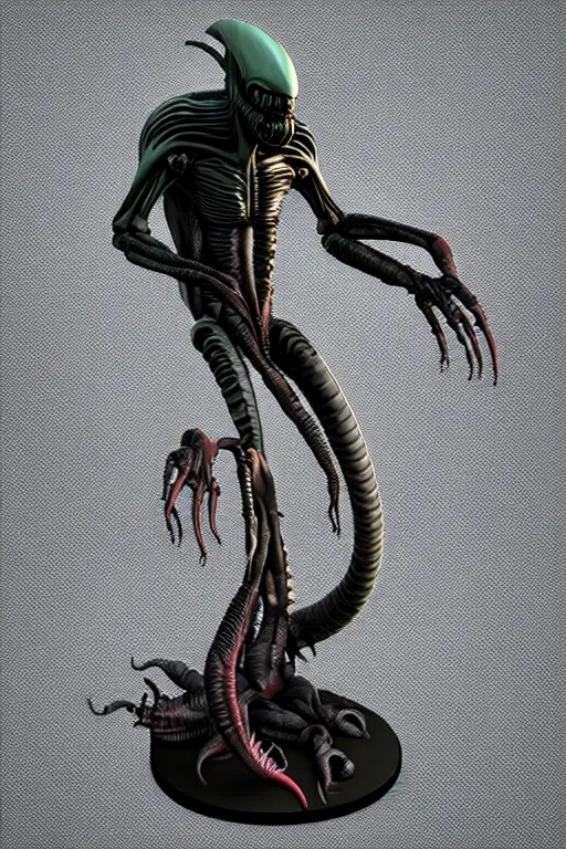 Prompt: full body xenomorph