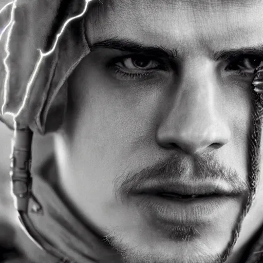 Image similar to hayden christensen as anakin skywalker, cinematic photography, star wars, trending, professional, 8k, detailed face, HD,