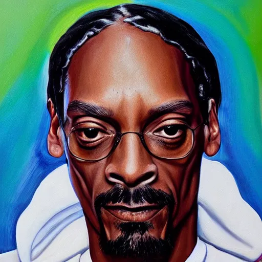 Prompt: Snoop dogg playing the piano, oil on canvas