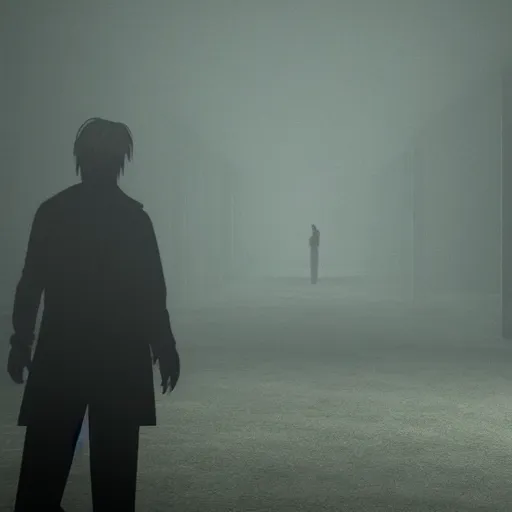 Prompt: Donald Trump as the character walking inside Silent Hill, volumetric lighting