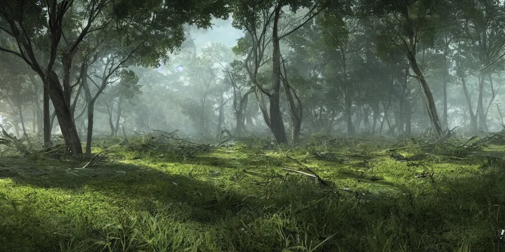 Background png torn away forest