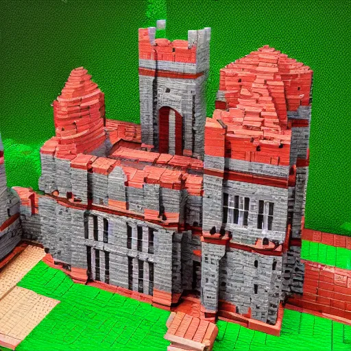 Image similar to bricktrons castle - story