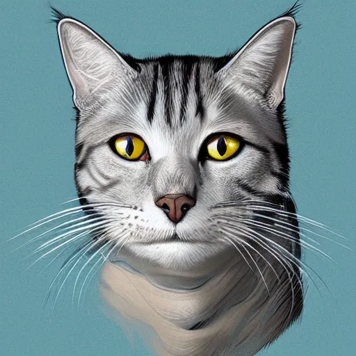 Image similar to cat as liquid, highly detailed, smooth, artstation, digital illustration