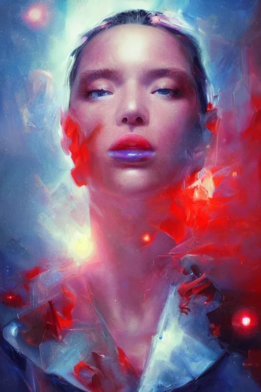 Prompt: 3 d, sci - fi, morning, happy fashion model face, sun, lightning clouds, vogue cover style, light red and deep blue mood, cinematic, realistic painting, intricate oil painting, high detail, figurative art, multiple exposure, poster art, 3 d, by stanley kubrick and tooth wu and wlop and beeple and greg rutkowski