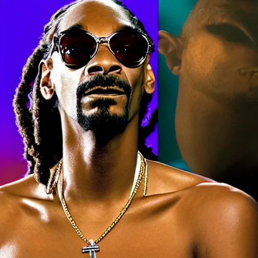 Image similar to Snoop Dogg. Curvy Female body. Feminine Features. Calvin Broadus. FROG.