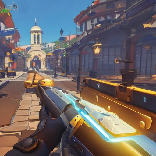 Prompt: a new map for King's Row in Overwatch