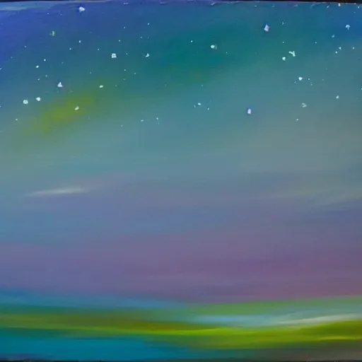 Prompt: painting of night sky, abstract