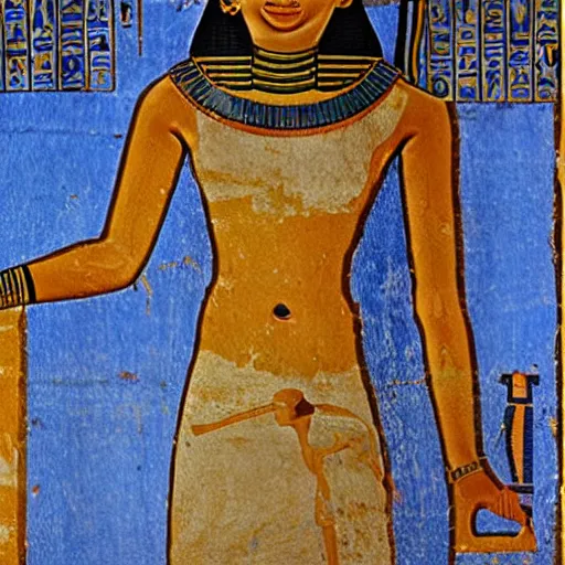 Prompt: an ancient egyptian painting of darksearch