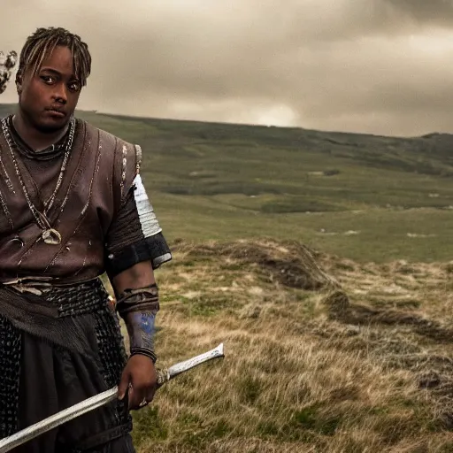 Prompt: juice wrld in Vikings very detailed 4k quality super realistic