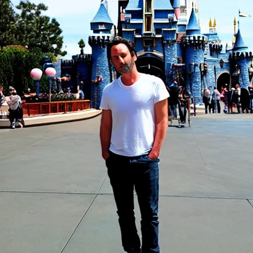 Image similar to andrew lincoln in disneyland