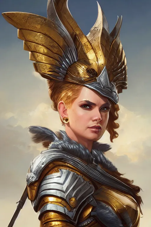 Image similar to amazon valkyrie athena, d & d, fantasy, portrait, highly detailed, headshot, digital painting, trending on artstation, concept art, sharp focus, illustration, art by artgerm and greg rutkowski and magali villeneuve