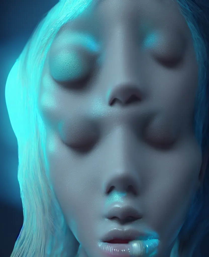 Image similar to goddess close-up portrait. bioluminiscent creatures, intricate artwork by Tooth Wu and wlop and beeple. octane render, trending on artstation, greg rutkowski very coherent symmetrical artwork. cinematic, hyper realism, high detail, octane render, 8k