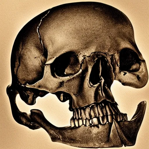 Image similar to lower portion of a human skull