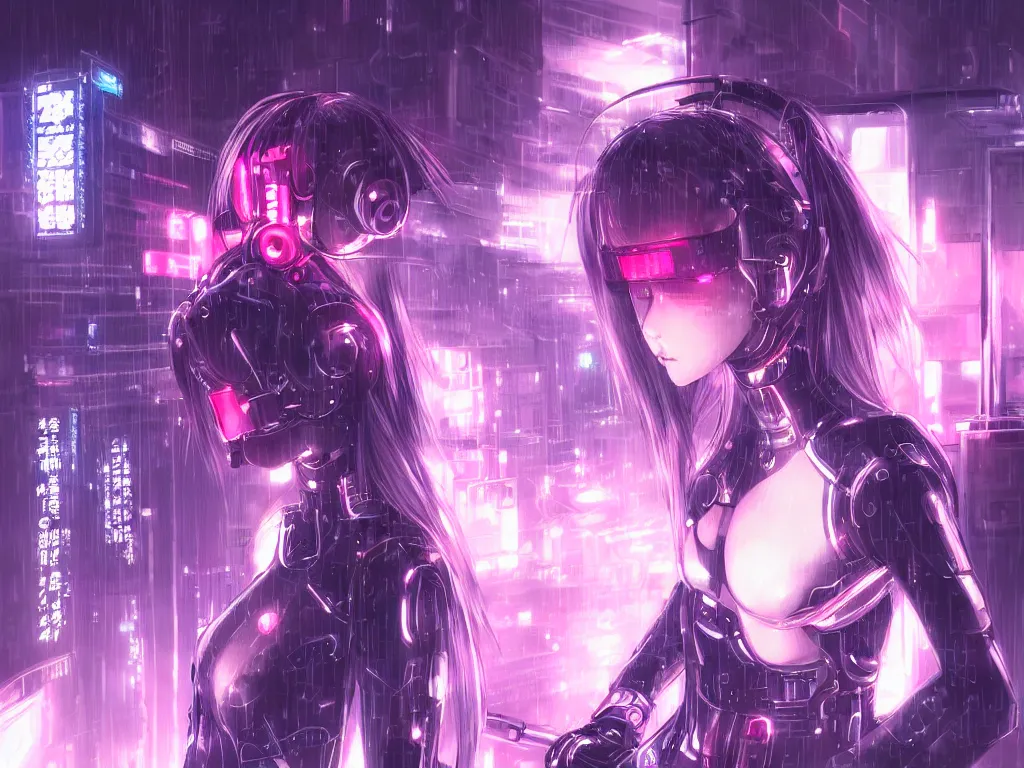 Image similar to portrait anime visual futuristic female cyber airforce, on cyberpunk neon light tokyo rainy rooftop, ssci - fi and fantasy, intricate and very beautiful, human structure, concept art, sharp focus, anime drwaing by rossdraws, frostine engine