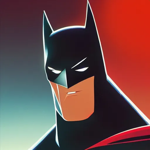 Image similar to face icon stylized minimalist batman : the animated series, loftis, cory behance hd by jesper ejsing, by rhads, makoto shinkai and lois van baarle, ilya kuvshinov, rossdraws global illumination