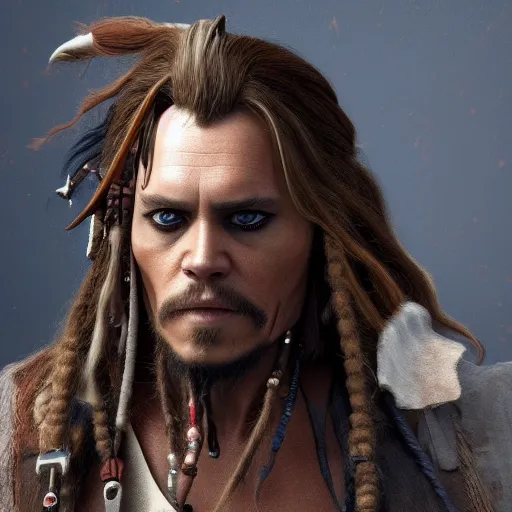 Prompt: Willem Dafoe is Jack Sparrow, hyperdetailed, artstation, cgsociety, 8k