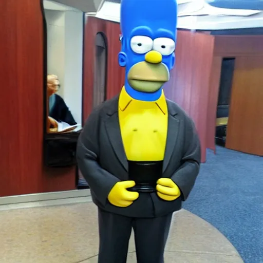 Image similar to The real Homer Simpson in the flesh. Human.