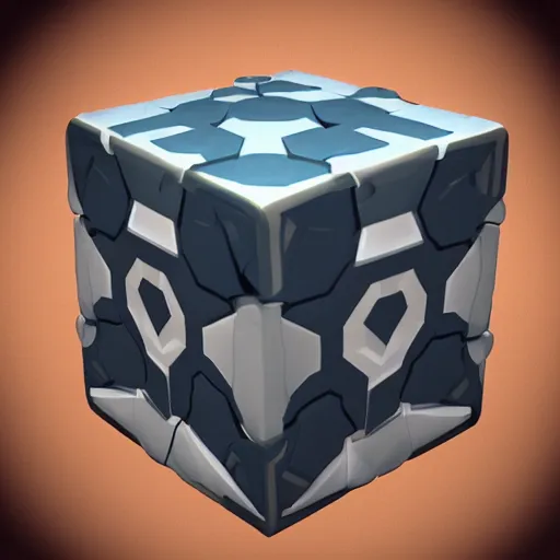 Image similar to companion cube from the game portal