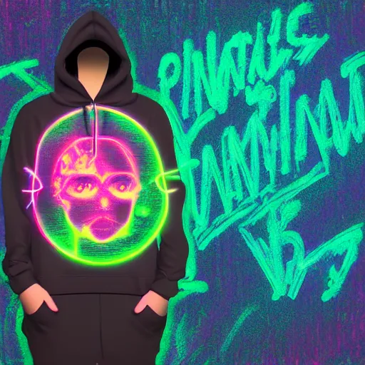 Prompt: mathematical equations in hoodie, chalkboard, portrait, vaporwave, synthwave, neon, vector graphics, cinematic, volumetric lighting, f 8 aperture, cinematic eastman 5 3 8 4 film, photorealistic